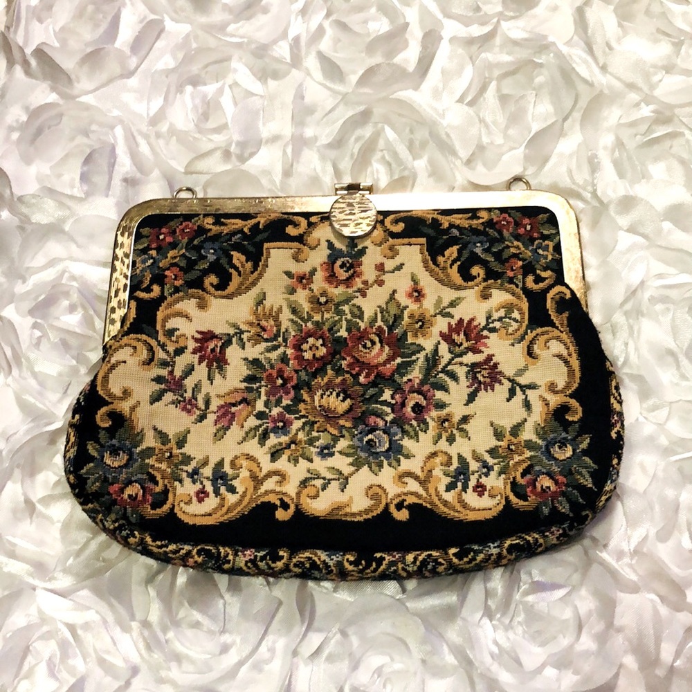 Vintage Tapestry Clutch